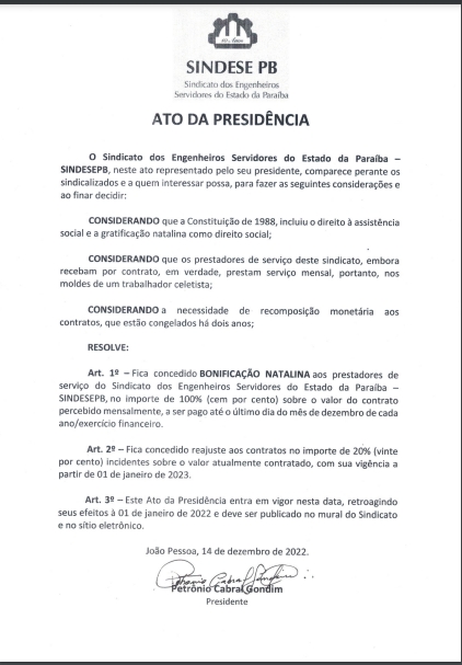 Ato da Presidência