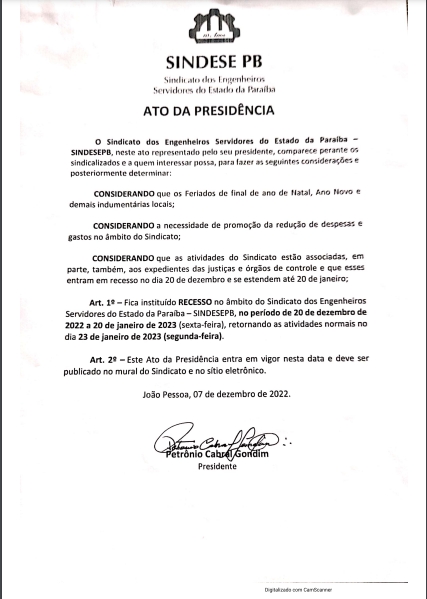 Ato da Presidência