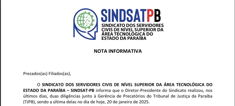 NOTA INFORMATIVA - PAGAMENTO ACORDO PRECATÓRIOS